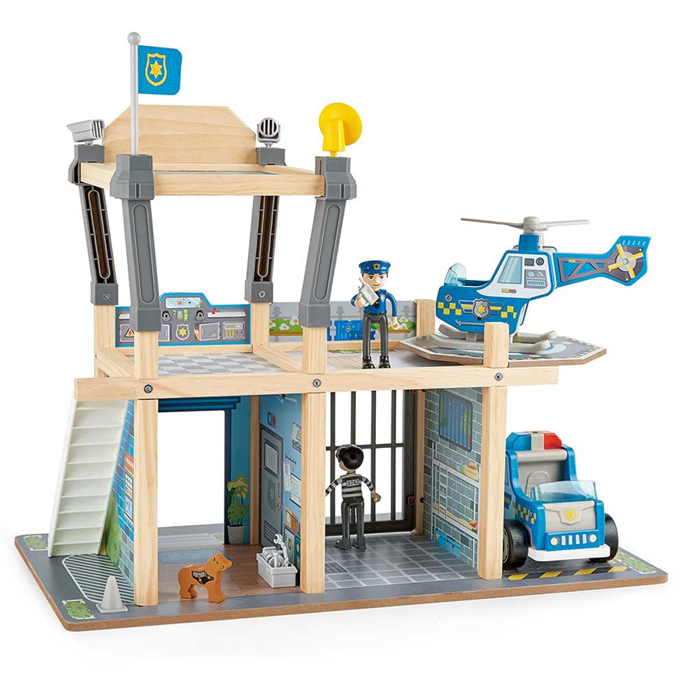 Hape Metro Police Dept Playset E3050 - Colorland Toys