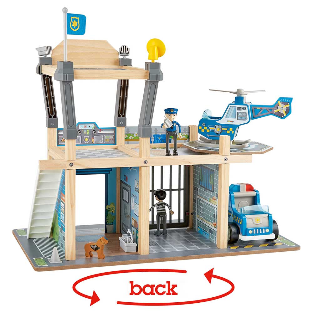 Hape Metro Police Dept Playset E3050 - Colorland Toys