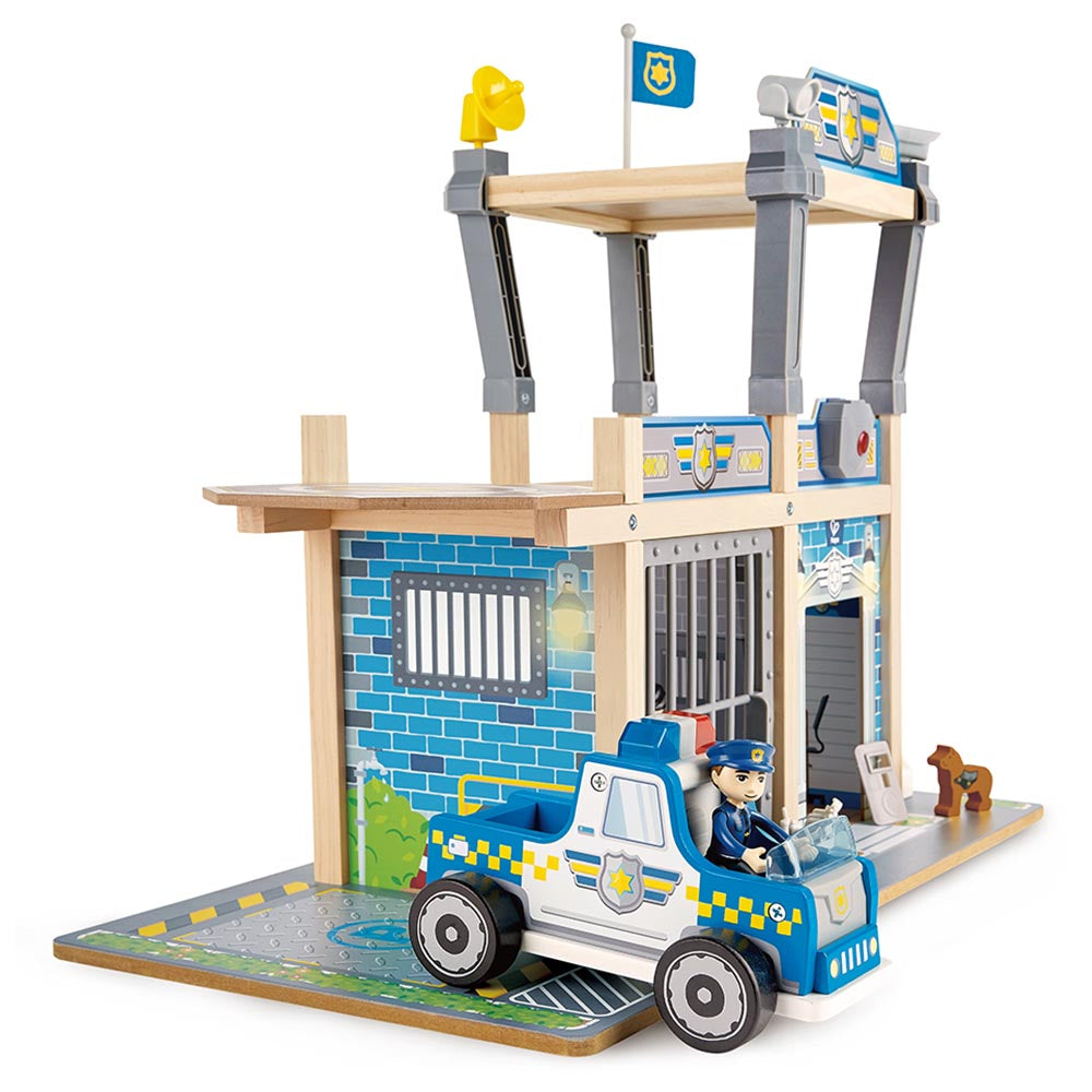Hape Metro Police Dept Playset E3050 - Colorland Toys