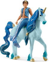 Schleich bayala Mermaid Aryon & Blue Unicorn Figure Set (2-Piece) - Colorland Toys