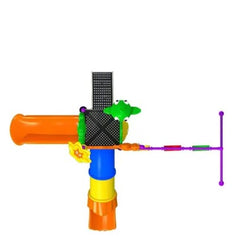 Colorland Toys 5-In-1 Single Tube Slide And 3 Swing Set 12001 - Colorland Toys