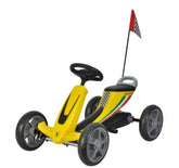 Megastar Licensed Pedal Ferrari Go-Kart Ride-On Car Yellow LB-8931 - Colorland Toys