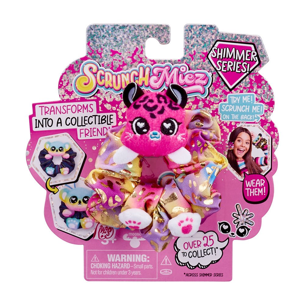 Scrunchmiez Shimmer Series Keely Leopard Rainbow Hair 96539 - Colorland Toys