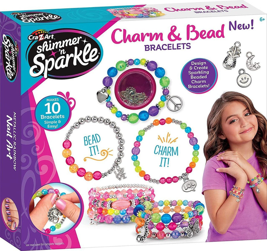 Shimmer 'n Sparkle Charm & Bead Bracelets SNS-65543