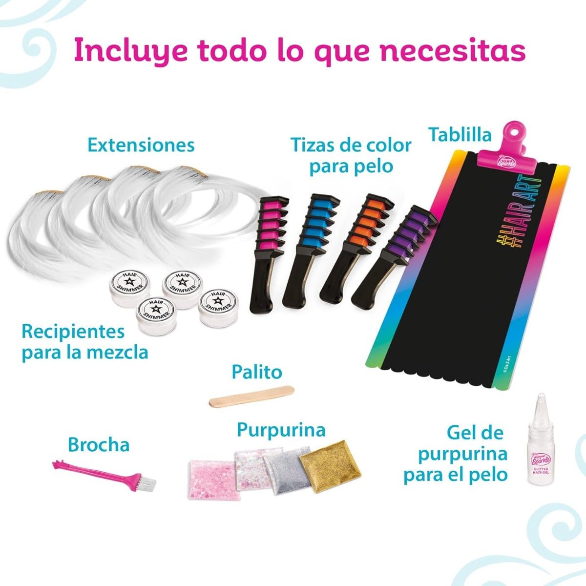 Shimmer N Sparkle Color FX Hair Extension Studio SNS - 65594 - Colorland Toys