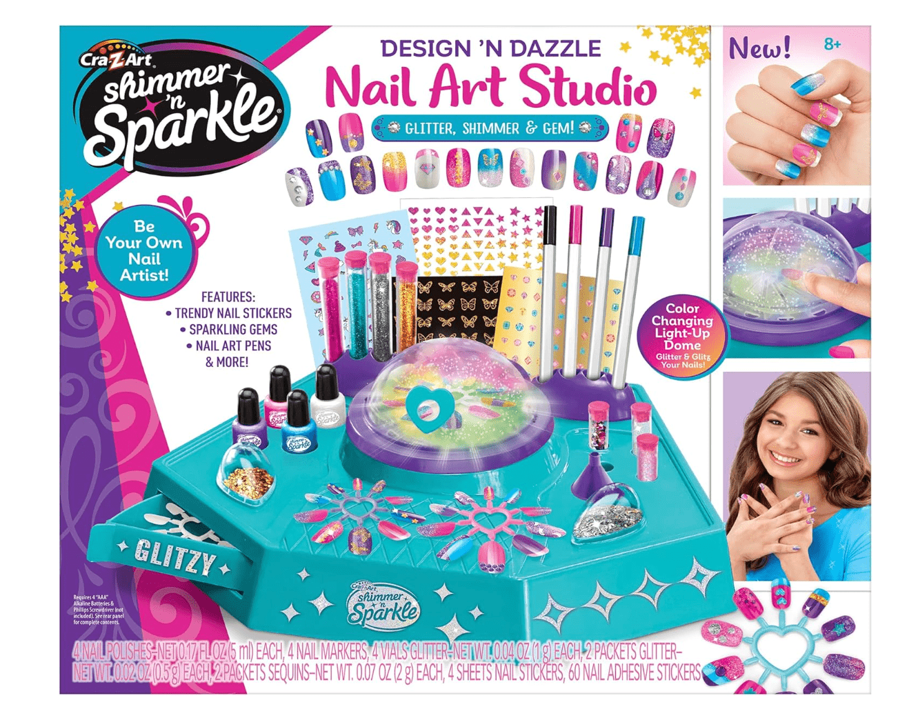 Shimmer N Sparkle Design N Dazzle Nail Art Studio SNS - 17358 - Colorland Toys