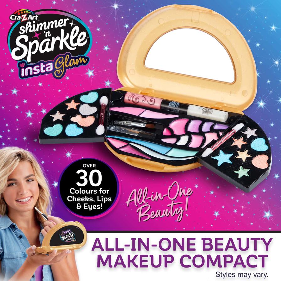 Shimmer n Sparkle InstaGlam All - in - one Beauty Makeup Compact 07311 - Colorland Toys