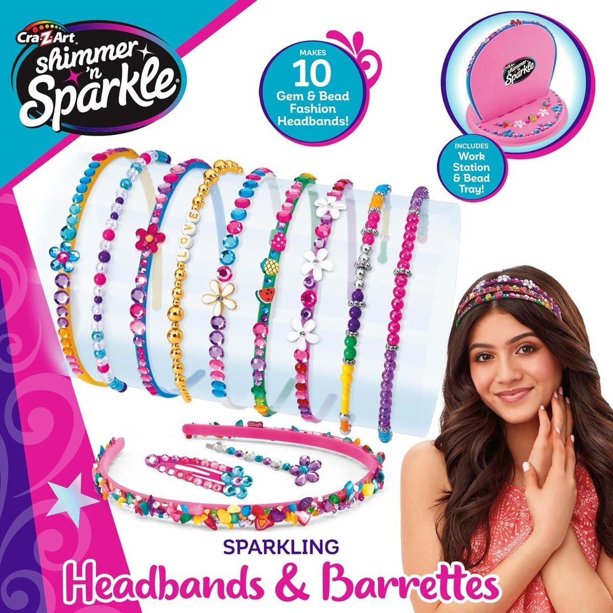 Shimmer N Sparkle Sparkling Headbands & Hair Charms SNS - 65595 - Colorland Toys