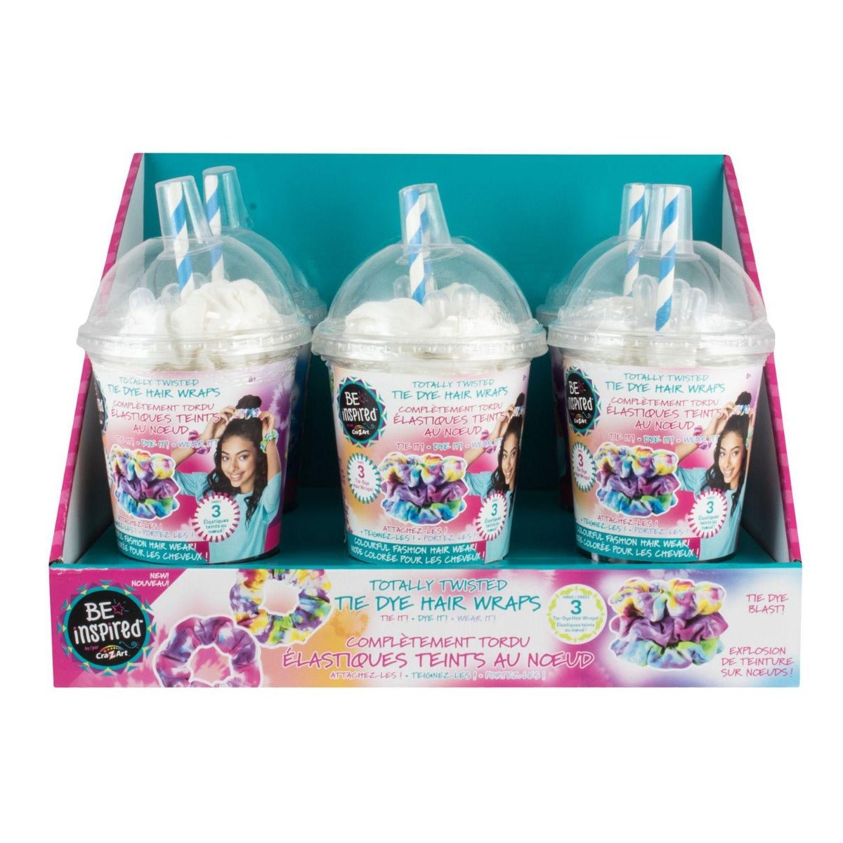 Shimmer N Sparkle Totally Twisted Tie Dye Hair Wraps SNS - 65544 - Colorland Toys