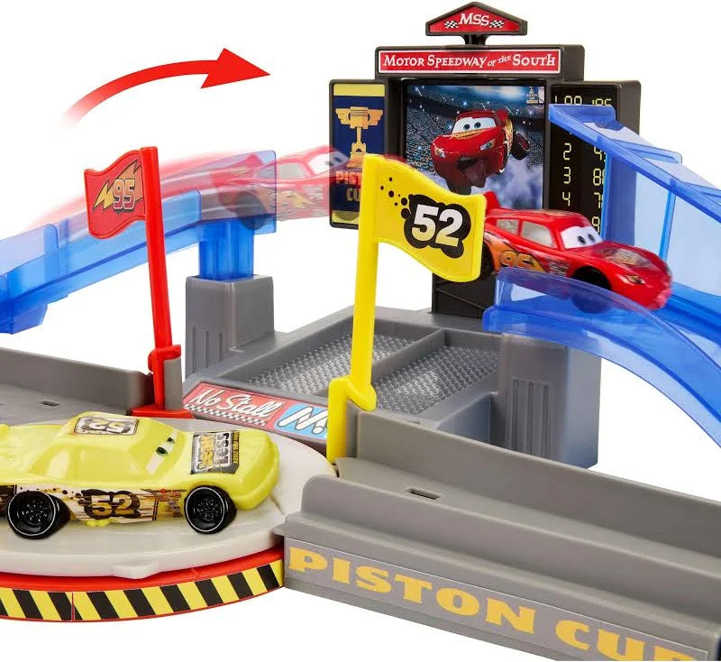Disney And Pixar Cars Piston Cup Stunting Speedway Playset JHL42 - Colorland Toys
