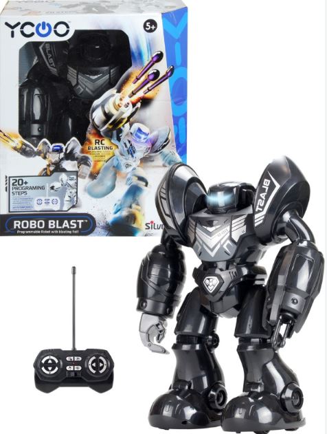 Silvelit YCOO Robo Blast RC Robot Black 88098 - Colorland Toys