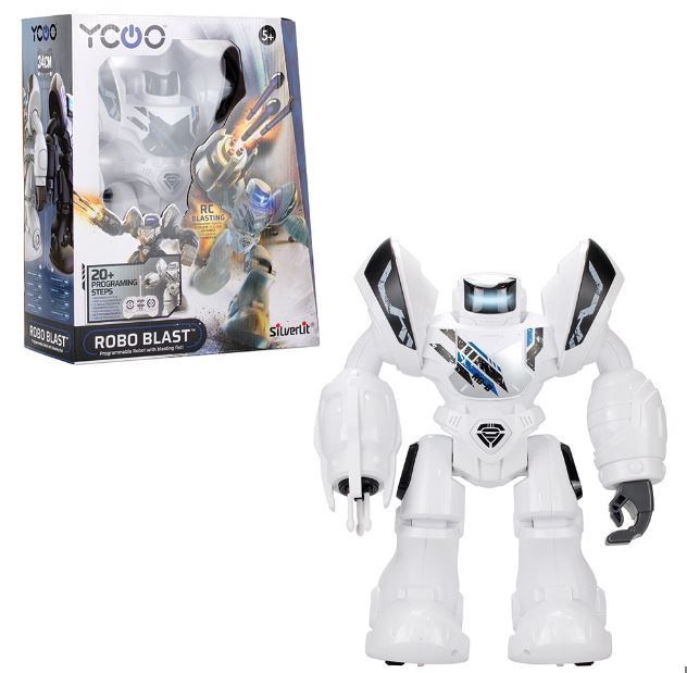 Silvelit YCOO Robo Blast RC Robot White 88061 - Colorland Toys
