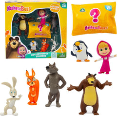 Simba Masha And The Bear 7 Figures Pack 6800023000 - Colorland Toys