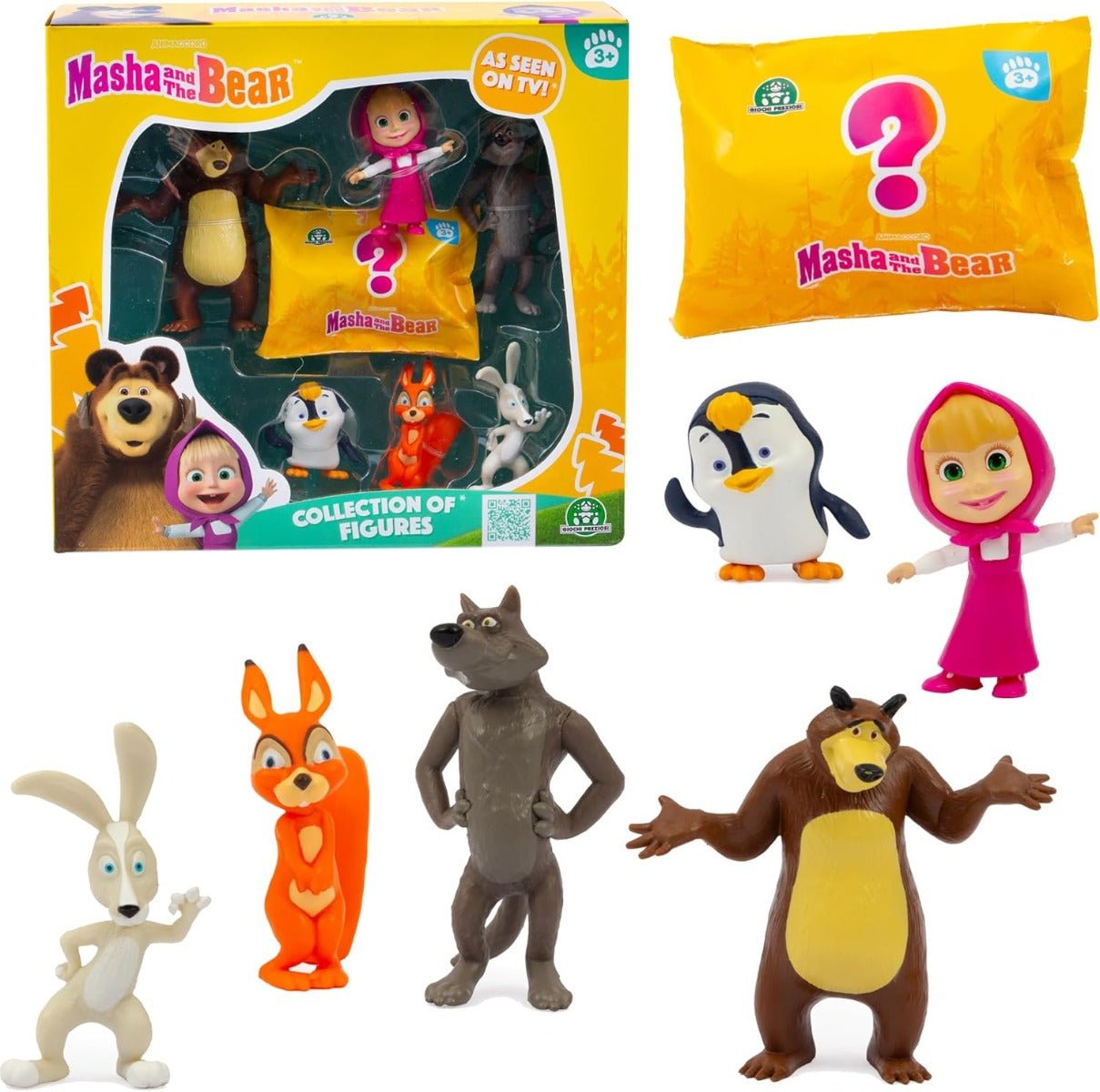 Simba Masha And The Bear 7 Figures Pack 6800023000 - Colorland Toys