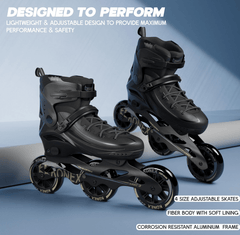 Skate Shoes Size 39 - 42 Black SKATE2023 - L - Colorland Toys