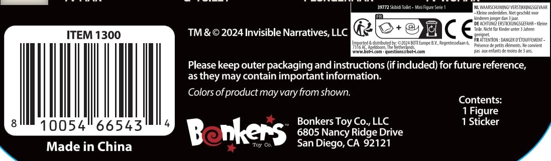 Skibidi Toilet Series - 1 Mini Mystery Figures 1300 - Colorland Toys