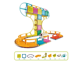 Sky Track Magnetic Track Set 62 Pcs CH1072 - Colorland Toys