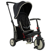 SmarTrike STR3 Folding 6 - in - 1 Trike Black with Cream Pipping 5021933 - Colorland Toys