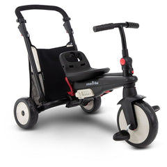 SmarTrike STR3 Folding 6 - in - 1 Trike Black with Cream Pipping 5021933 - Colorland Toys