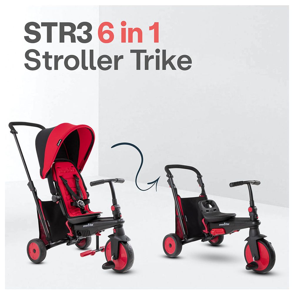 SmarTrike STR3 Plus Folding Trike Red 5021533 - Colorland Toys