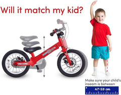 SmarTrike Xtend Mg+ Junior Bike Hydraulic Disc Brake Red 2070500 - Colorland Toys