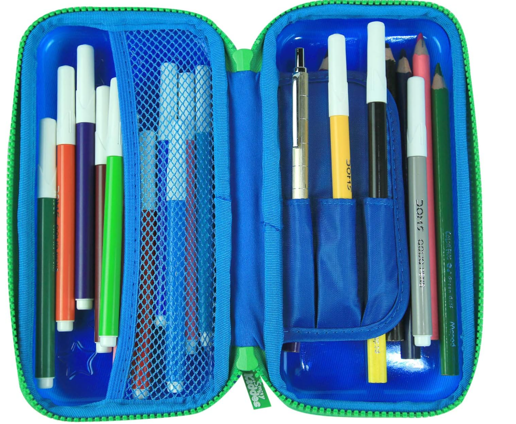 Smily Kiddos PVC Small Pencil Case Medium - Blue SK11001024 - Colorland Toys