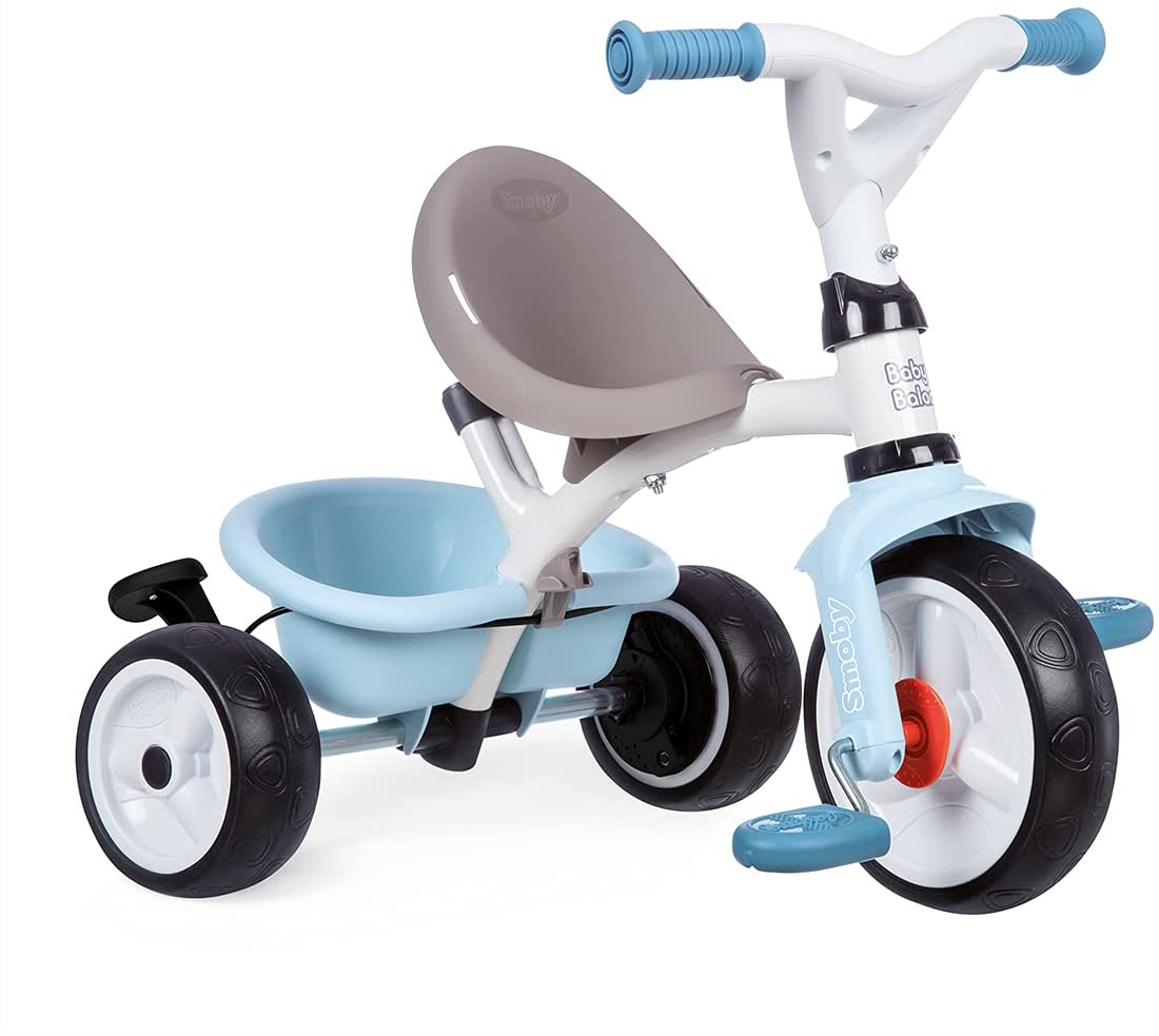 Smoby Baby Balade Plus 3 - in - 1 Tricycle Blue 7600741400 - Colorland Toys