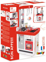Smoby Bon Appetit Kitchen With 23 Accessories 310800 - Colorland Toys