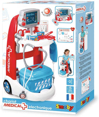 SMOBY Childrens Medical Rescue Trolley Playset 340202 - Colorland Toys
