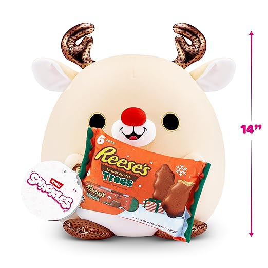 Snackles Christmas Reindeer And Reeses Peanut Butter Plush 14 Inches - Colorland Toys