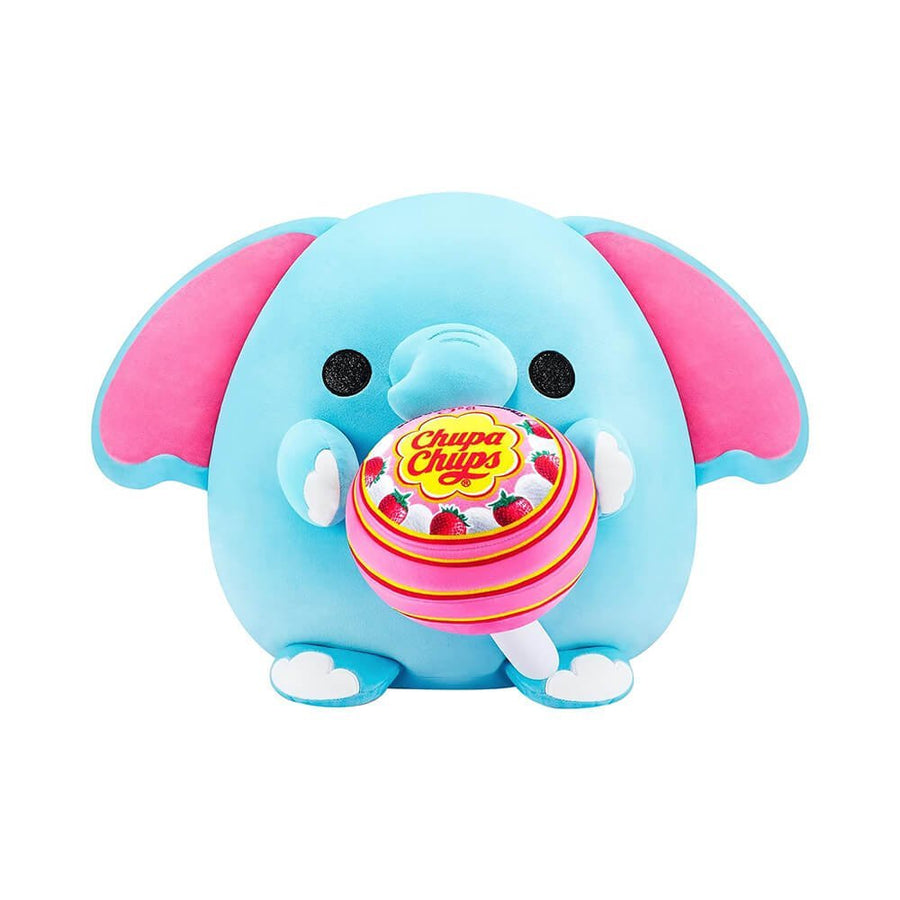 Snackles Holding Chupa Chups Lollilop - Elephant Plush 14inch 77511H
