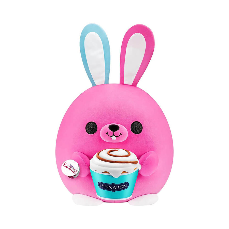Snackles Holding Cinnabon Cinamon Roll - Bunny Plush 14inch 77511D