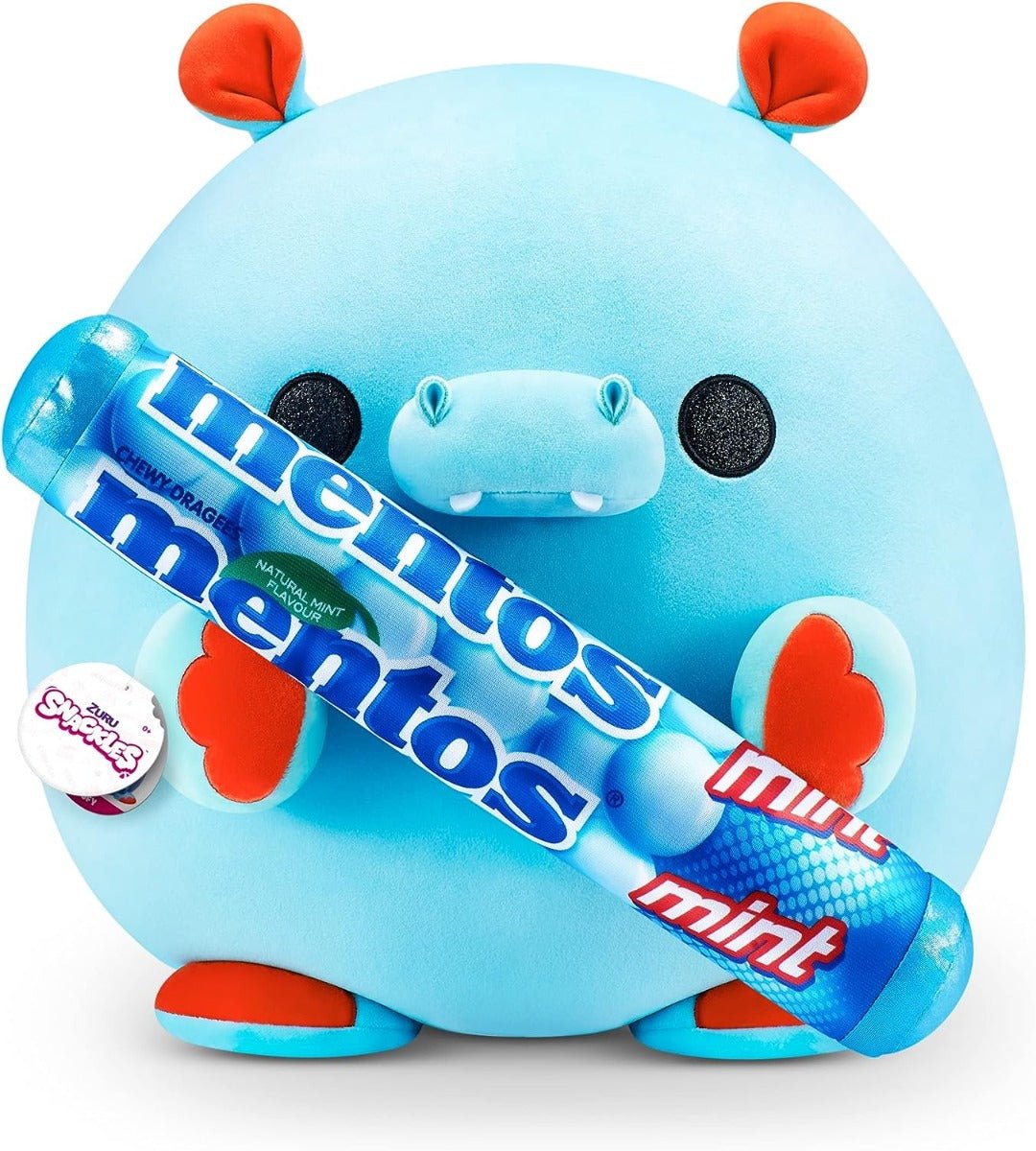Snackles Holding Mentos Mint Flavour - Hippo Plush 14inch 77511K - Colorland Toys