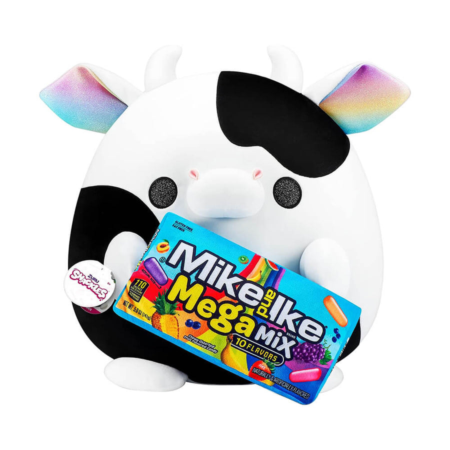 Snackles Holding Mike & Ike Berry Blast - Cow Plush 14inch 77511L