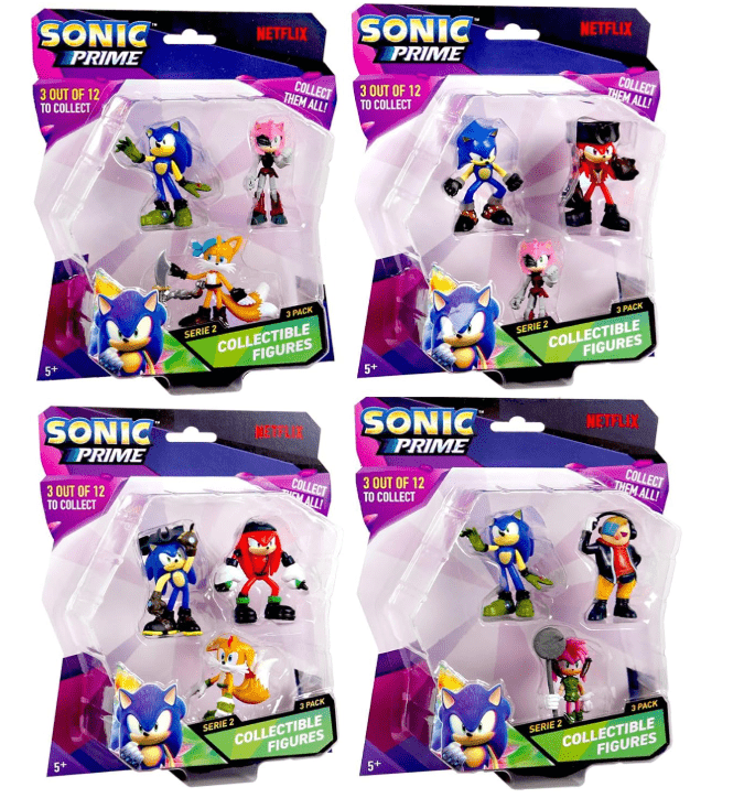 Sonic Figure Blister 3 - in - 1 Pack SON2220 - Colorland Toys
