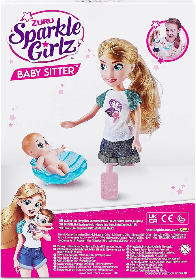 Sparkle Girlz Baby Sitter Doll Playset 10064 - Colorland Toys