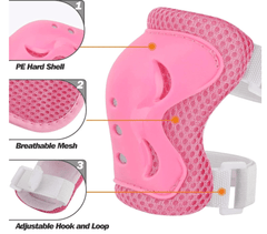 Spartan Knee & Elbow Pad & Wrist Pot Pink SP - 9016 - Colorland Toys