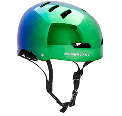 Spartan Mirage Plus Skate Helmet - Rainbow Chrome M - 54 - 58cm SP - 9083 - Colorland Toys