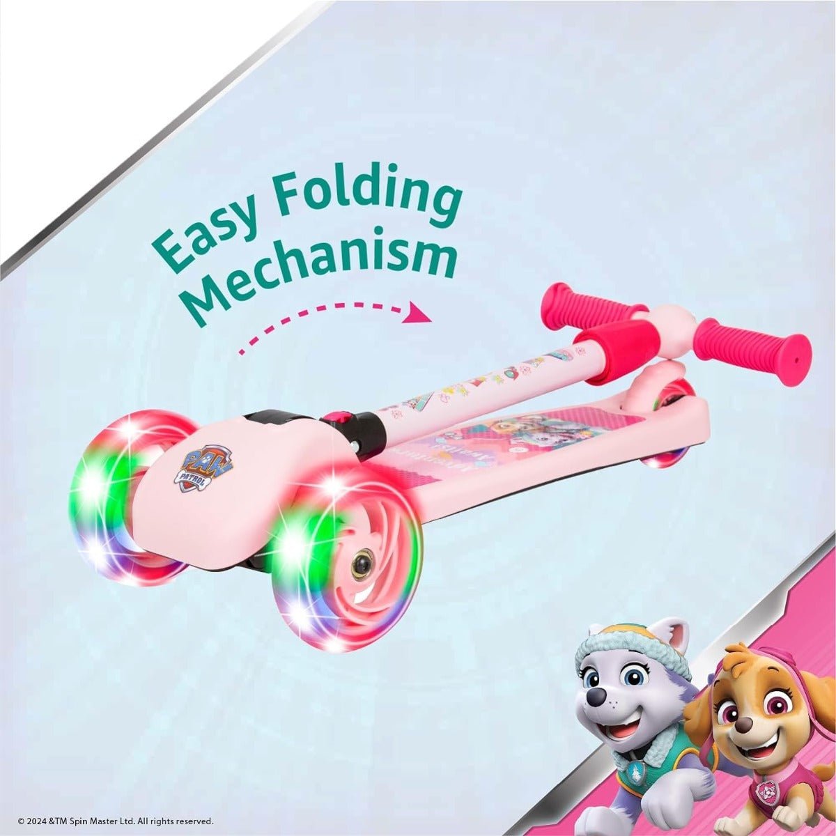 Spartan Paw Patrol Girls Scooter 3 - Wheel SP - 7056 - Colorland Toys