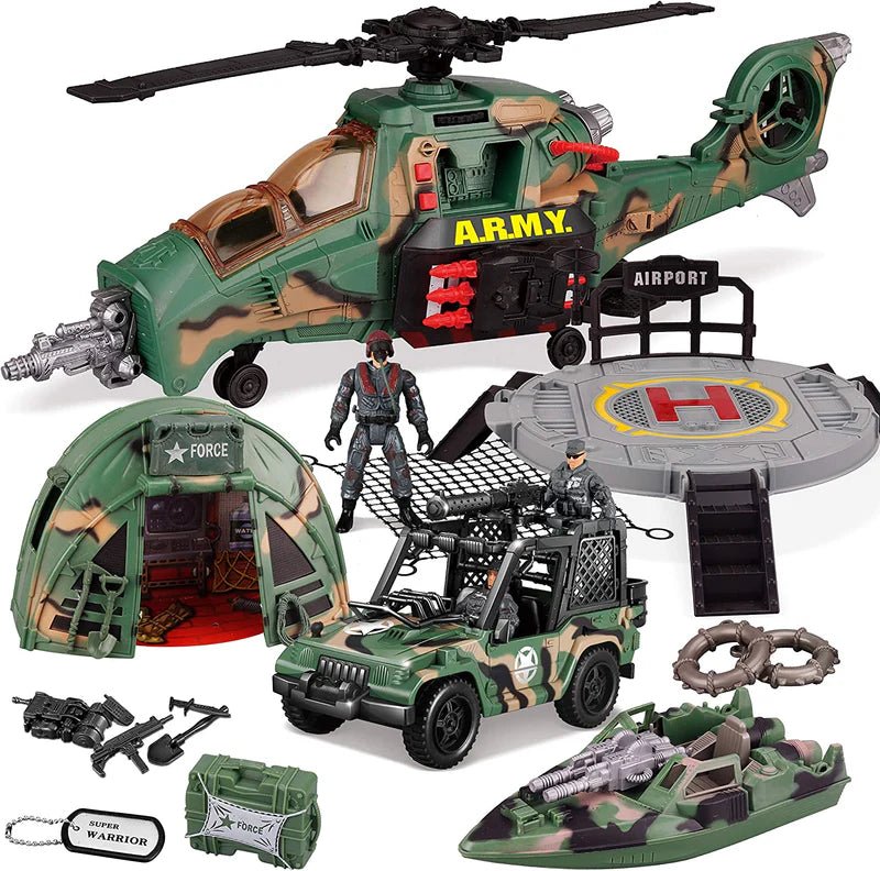 Special Combat Military Helicopter Playset D3109 - 15 - Colorland Toys