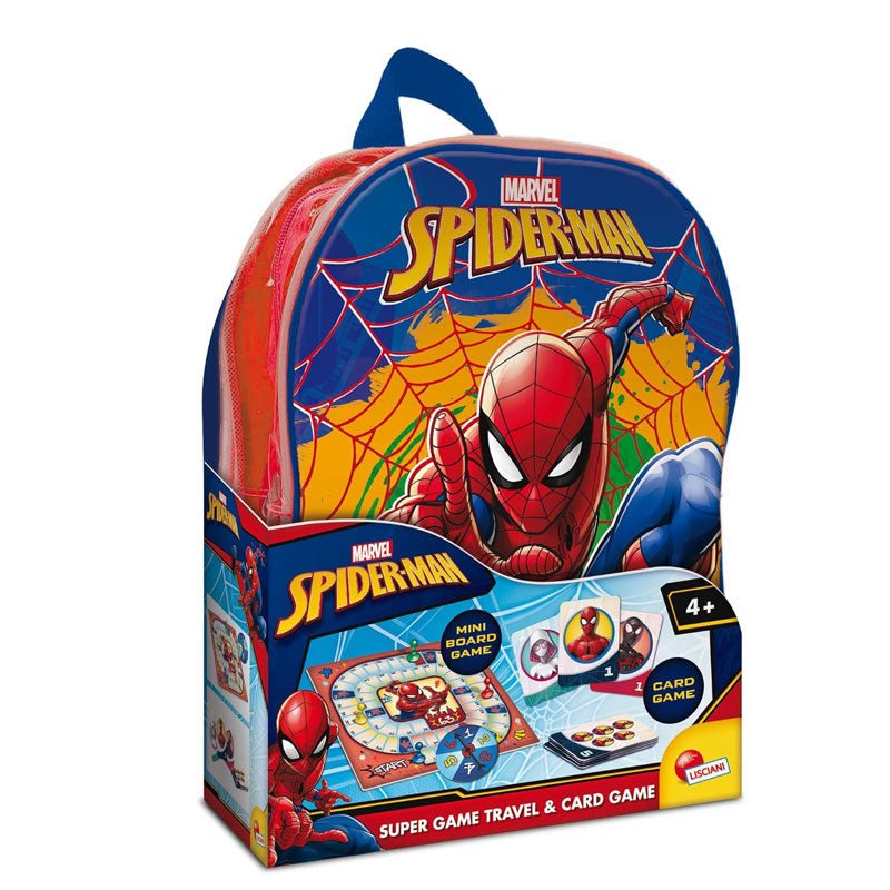Spiderman Super Game Travel Card Game In A Backpack 110520
