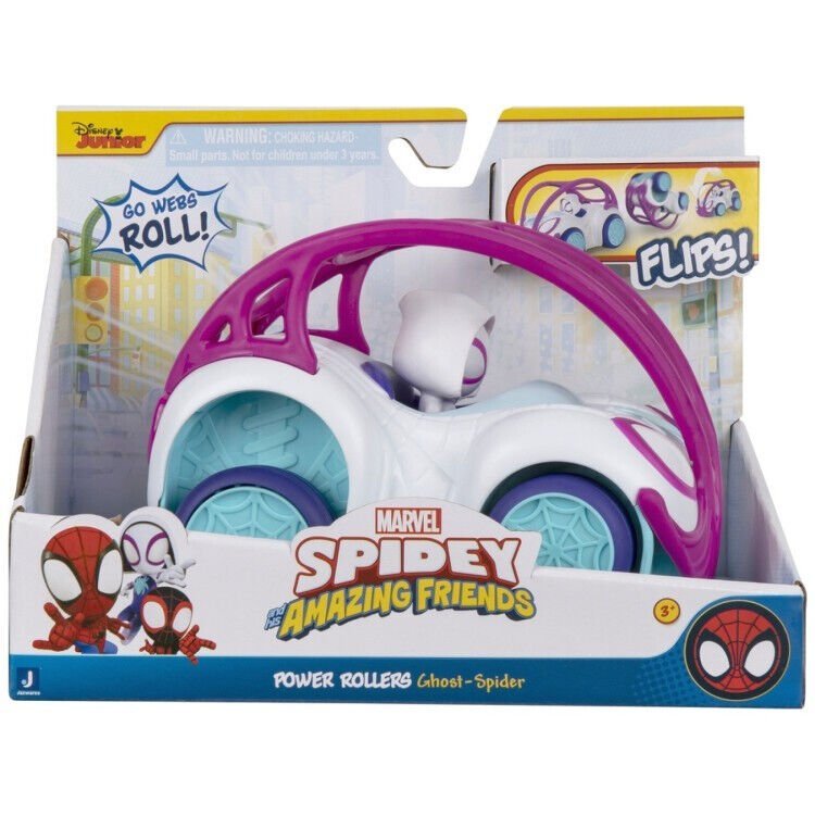 Spidey Amazing Friends Vehicle Power Rollers - Ghost Spider - Colorland Toys