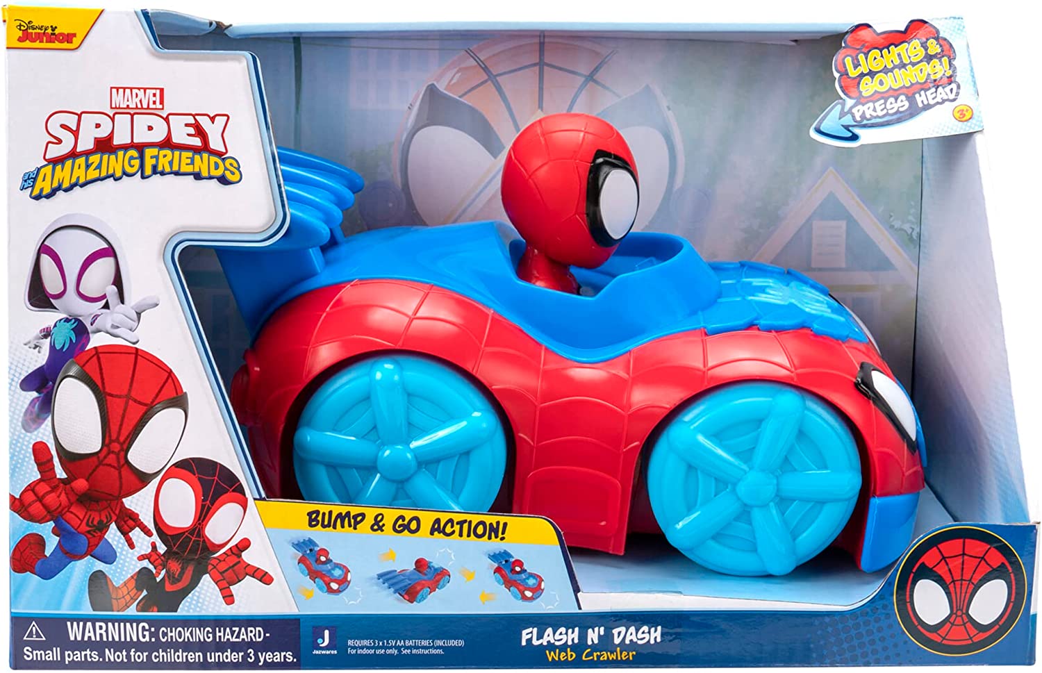 Spidey and His Amazing Friends Light Strike Vehicle SNF0124 - Colorland Toys