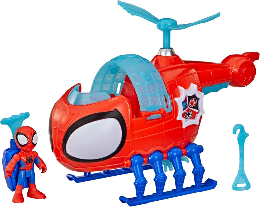SPIDEY AND HIS AMAZING FRIENDS Marvel Team Spidey Copter 3-Inch Figure Set