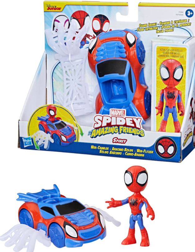 Spidey and His Amazing Friends Spidey Web Crawler F7454 - Colorland Toys