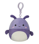 Squishmallows Clip On - Purple Beetle 3.5inch SQCR00783/DIS0459 - Colorland Toys