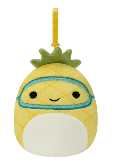 Squishmallows Maui the Pineapple Clip On Plush 3.5inch SQCR00789/SQCR03646 - Colorland Toys