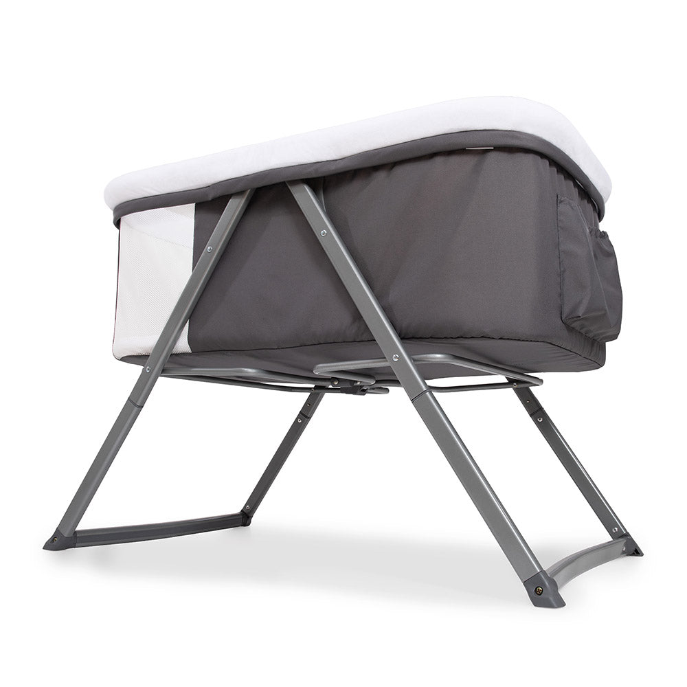 Hauck Dreamer Rocking Crib Portable Fold Away Baby Bed Gray 608951 - Colorland Toys