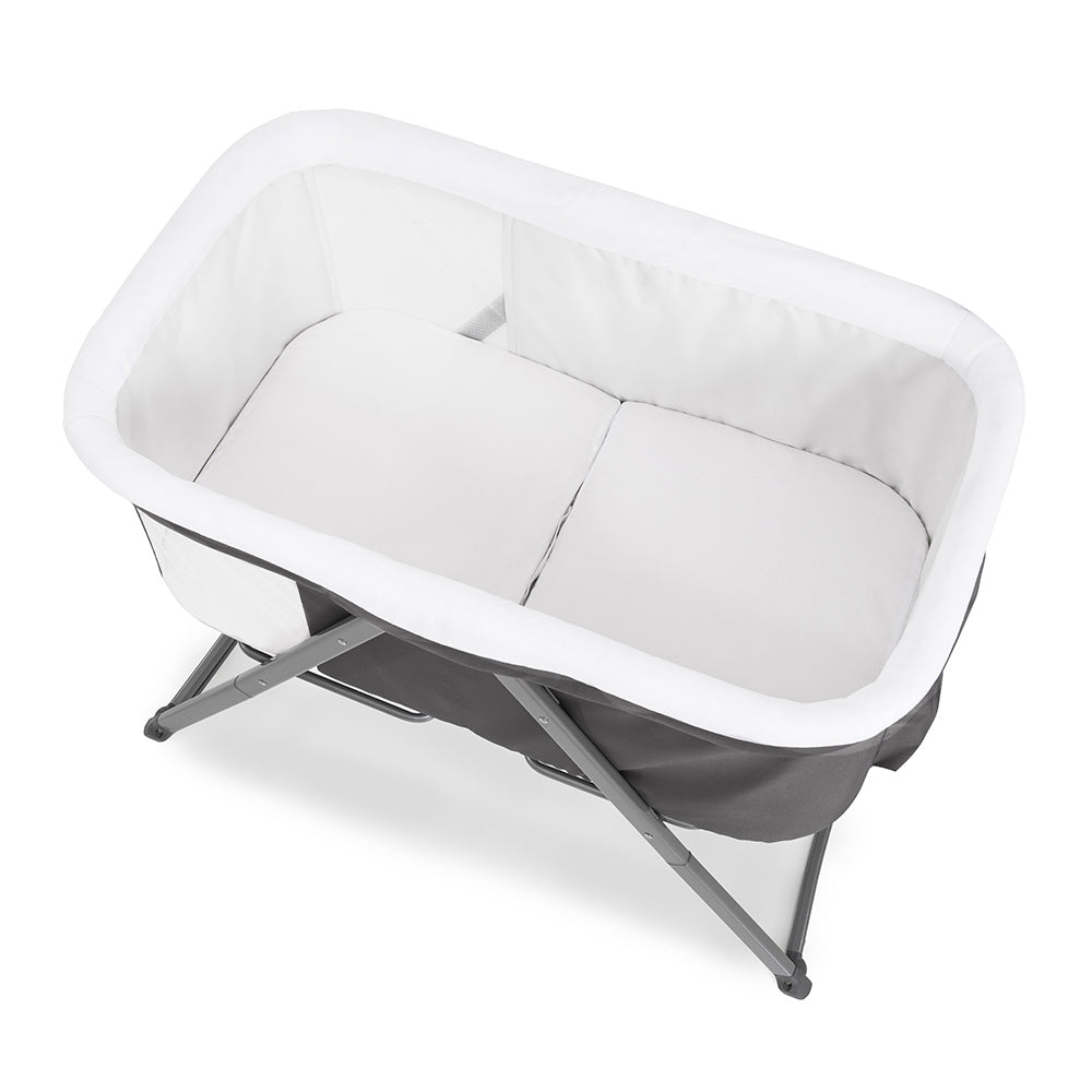Hauck Dreamer Rocking Crib Portable Fold Away Baby Bed Gray 608951 - Colorland Toys
