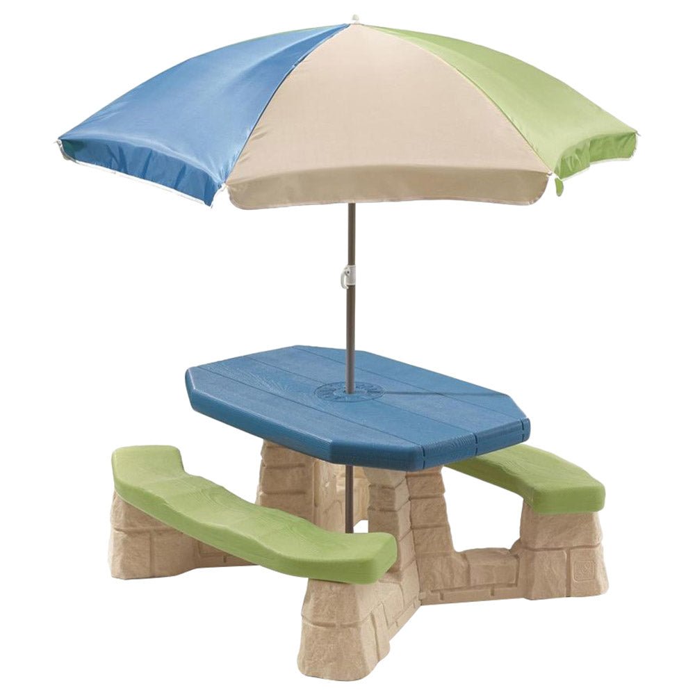 Step2 Naturally Playful Picnic Table with Umbrella 843800 - Colorland Toys